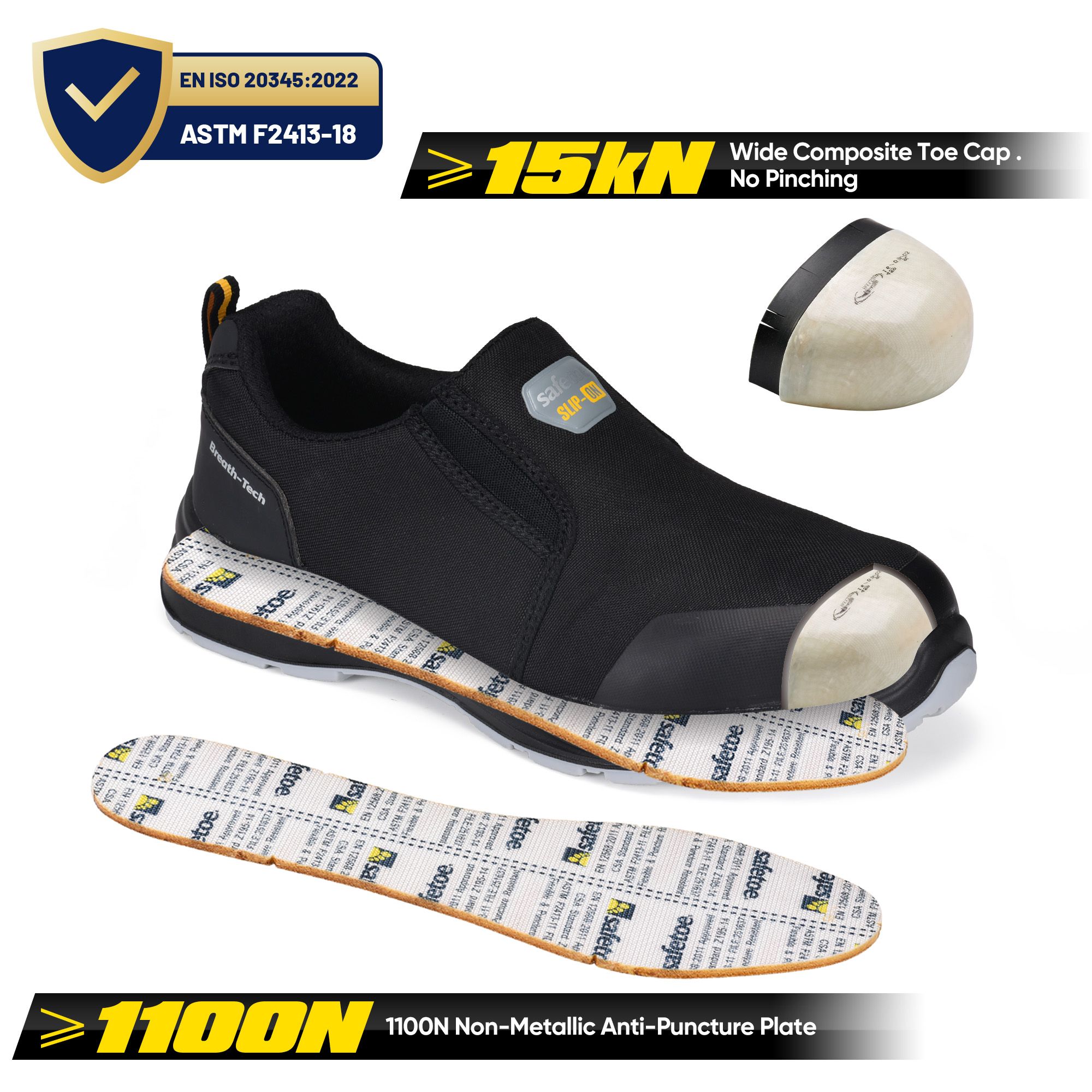 Safety Shoes Builders Warehouse Breathable Work Shoes L-7561