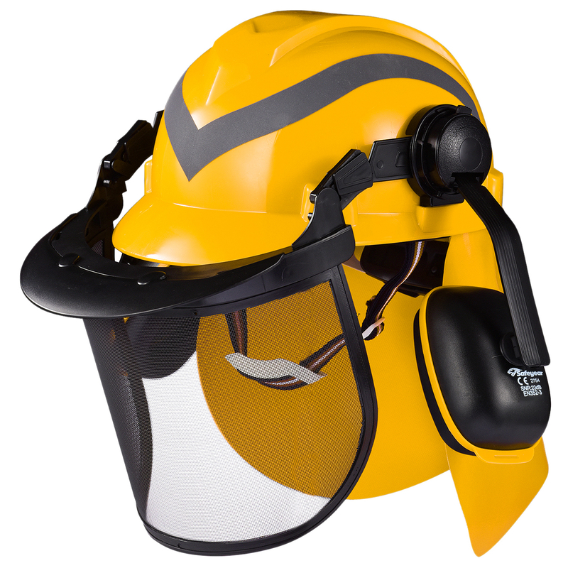 Face Shield Protection Safety Helmets M-5009 Yellow