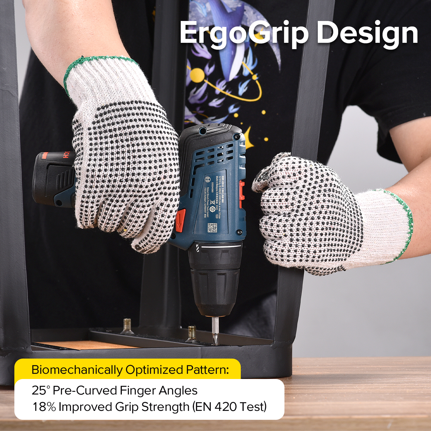 PVC Dots Safety Working Gloves FL-7259