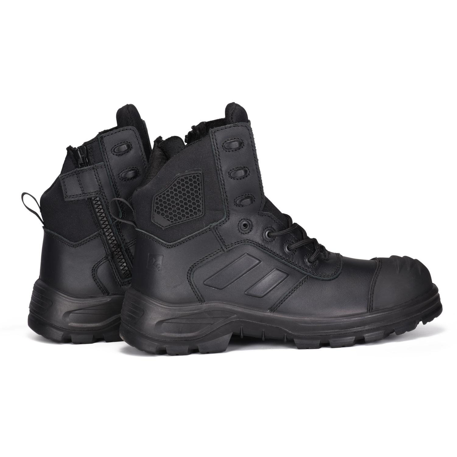 High Quality Zip Design Safey Industrial Work Boots M-8578 Black