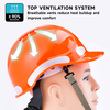 Hi-Vis Vented Safety Helmet with Reflective Strips