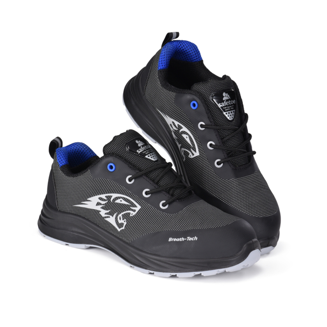 Sport Safety Shoes for Men Light Weight Safety Men Shoes Work L-7569 Blue