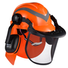 Forest Helmets & Face Shield Protection Hat M-5009 Orange