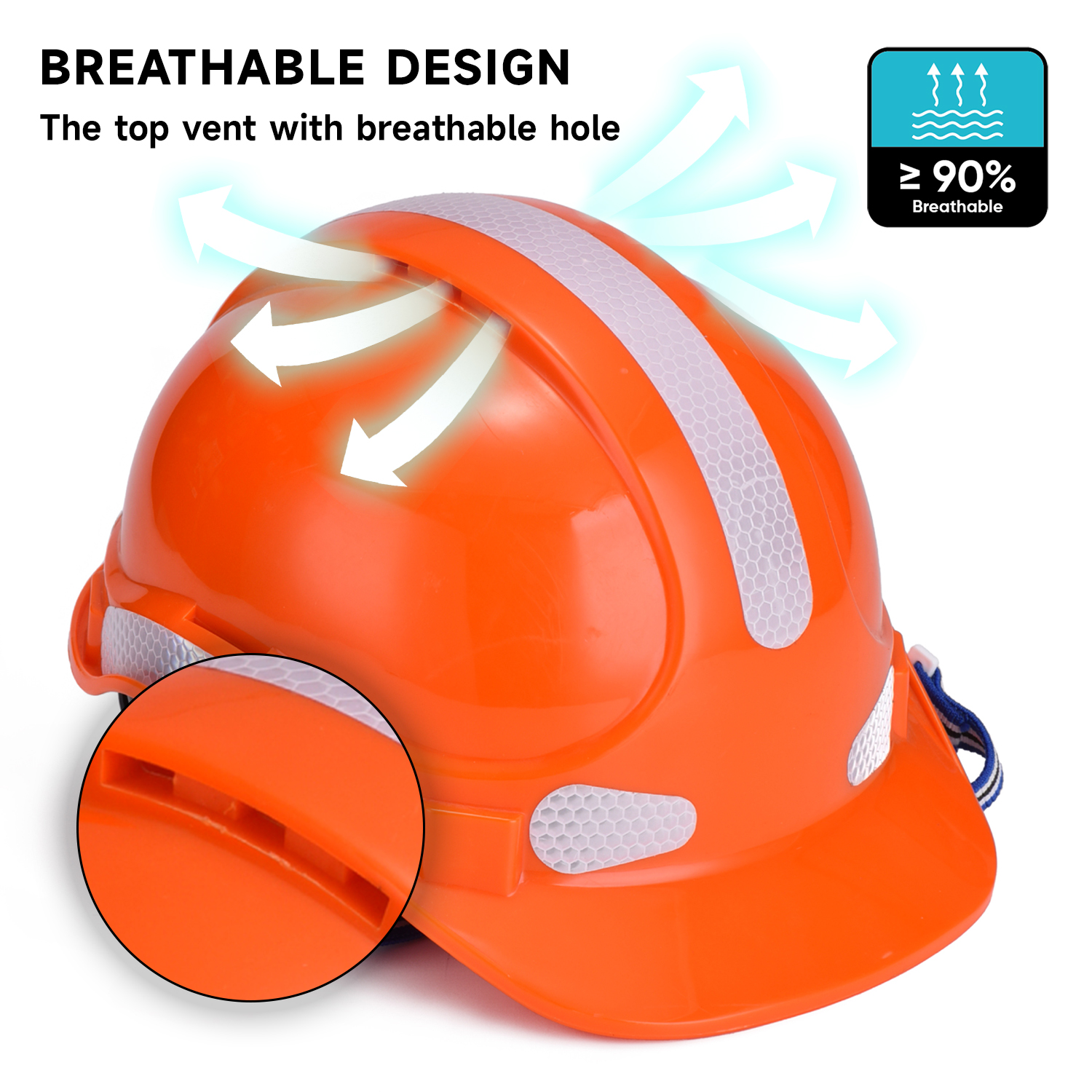 Manufacturing Earmuffs Construction Safety Helmet Abs CE Approved Safety Helmets W-018 Orange