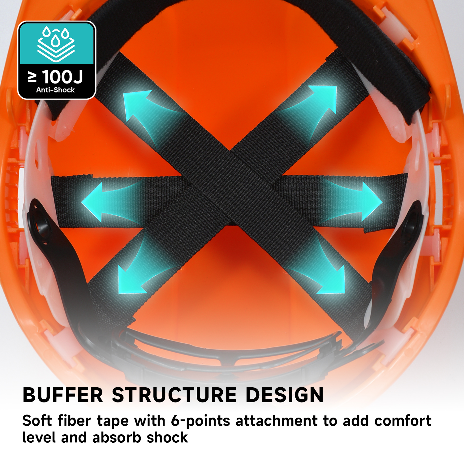Anti-smashing Work Helmet W-002 Orange