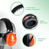 Ready Stock ABS Protective Ear Muffs EM-5002 Orange