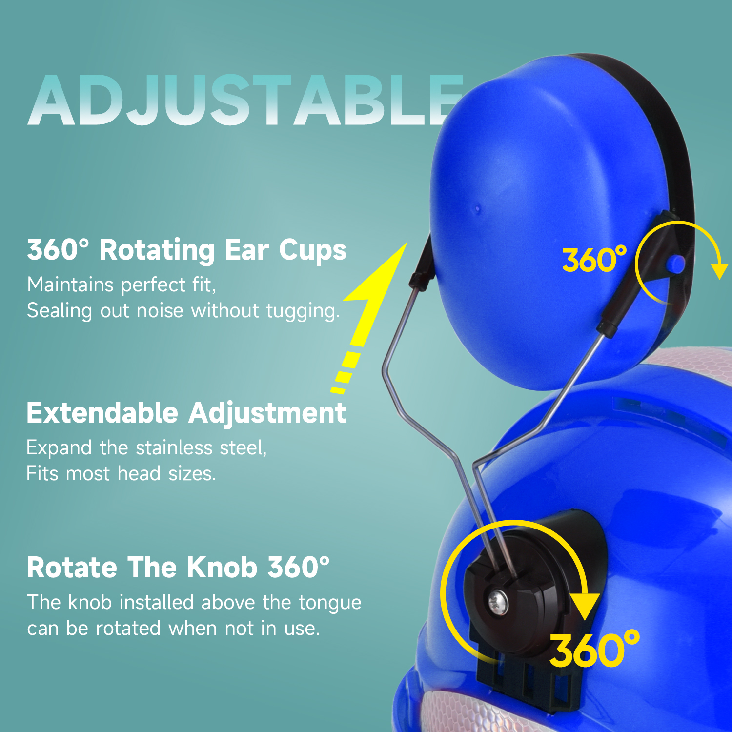 High Quality Ear Muffs E-2008 Blue