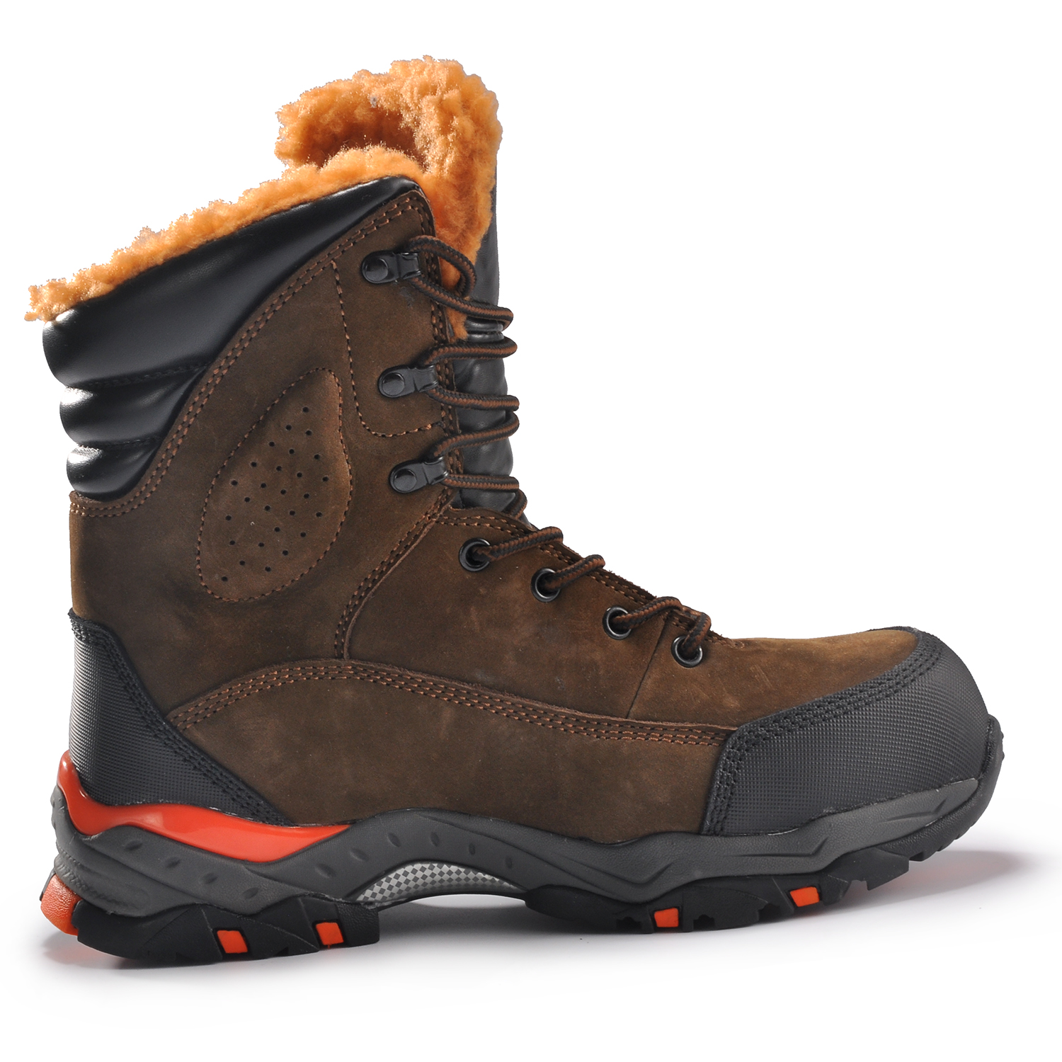 Insulated Fur Lined Rigger Winter Steel Toe Safety Work Boots H-9537 Winter