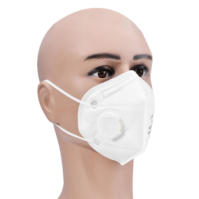 KN95 White Valve Face Safety Mask SM-006 