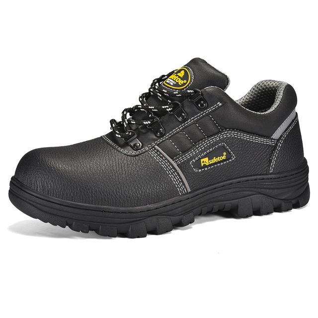 Oil Refinery Industry Cow Leather Safety Shoes L-7163RB