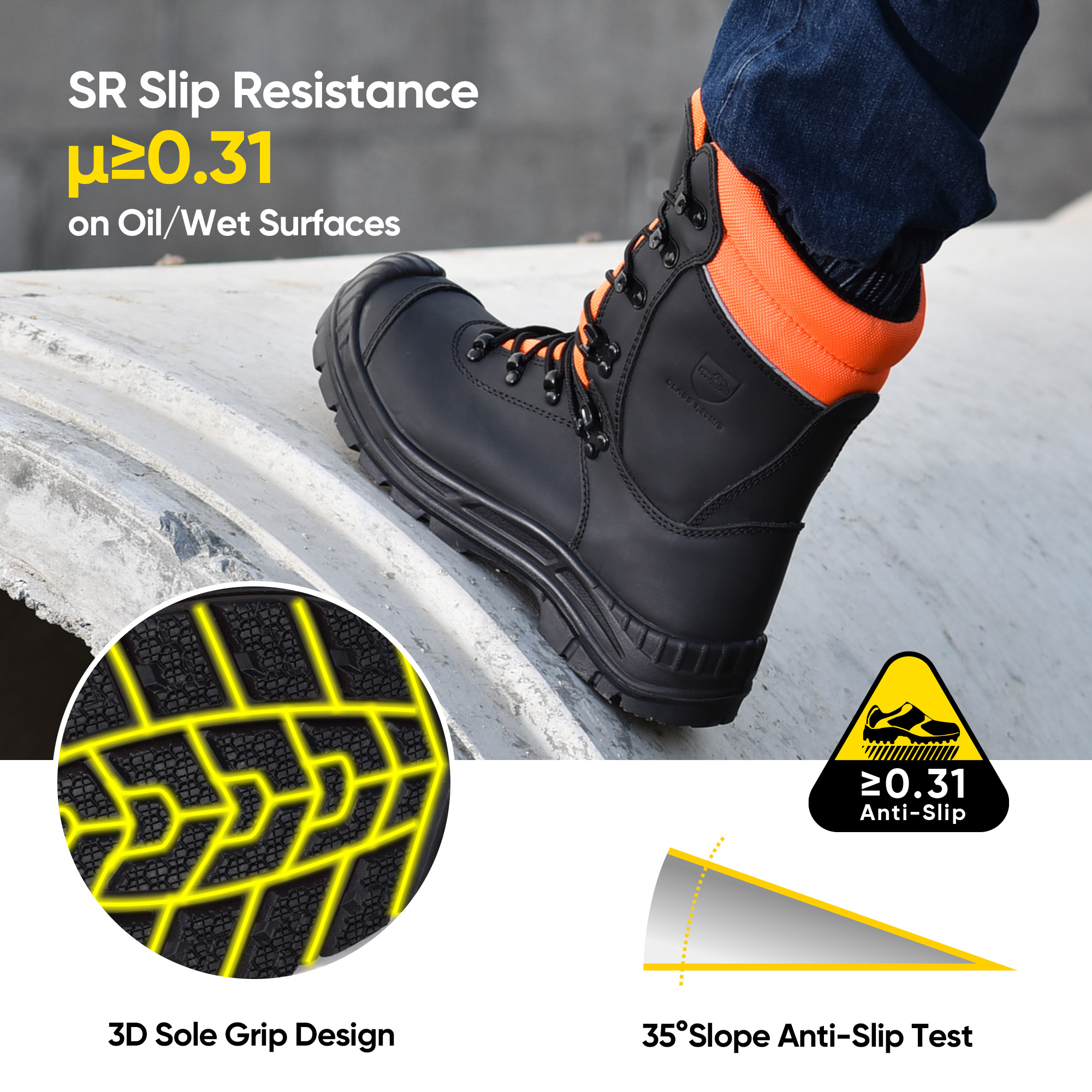 Lightweight Chainsaw Logger Safety Boots Lace to Toe LMZ9051088 