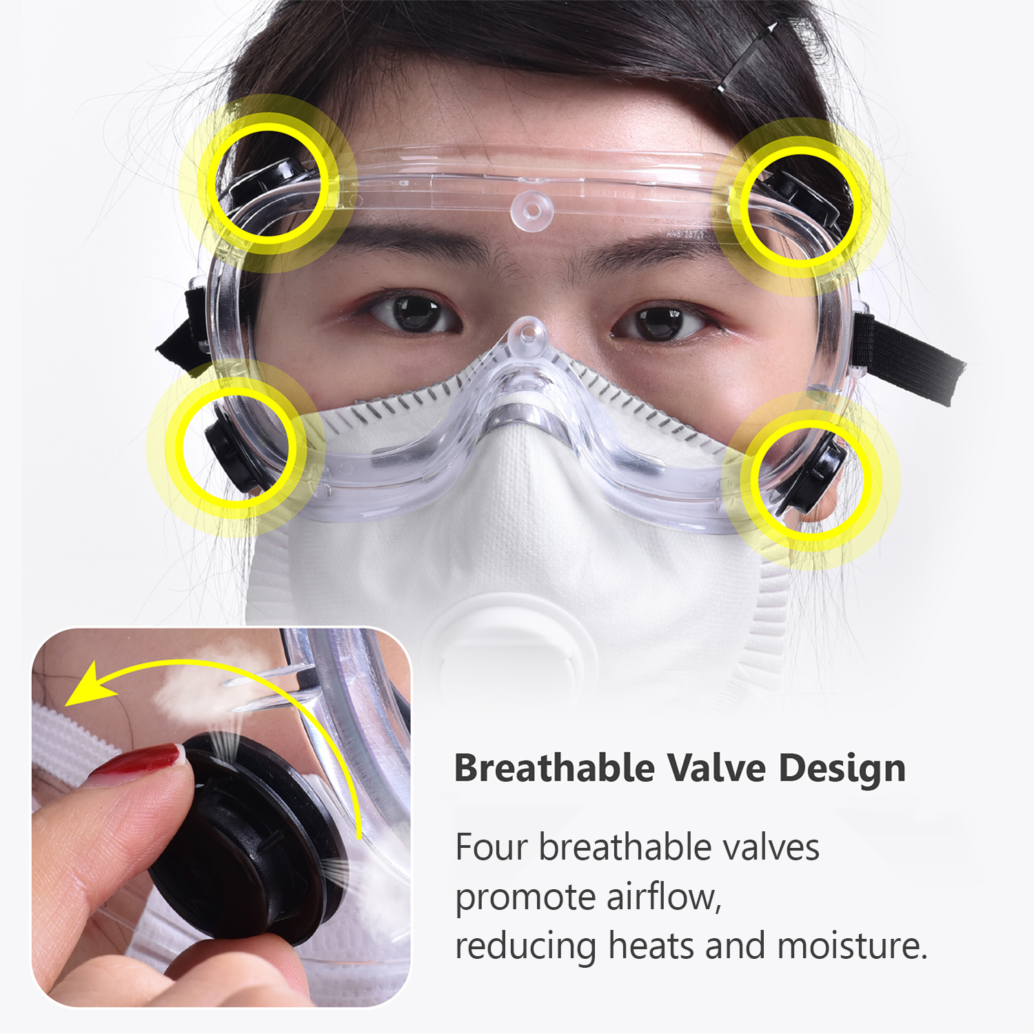 Ready Stock Clear Safety Googles SG032