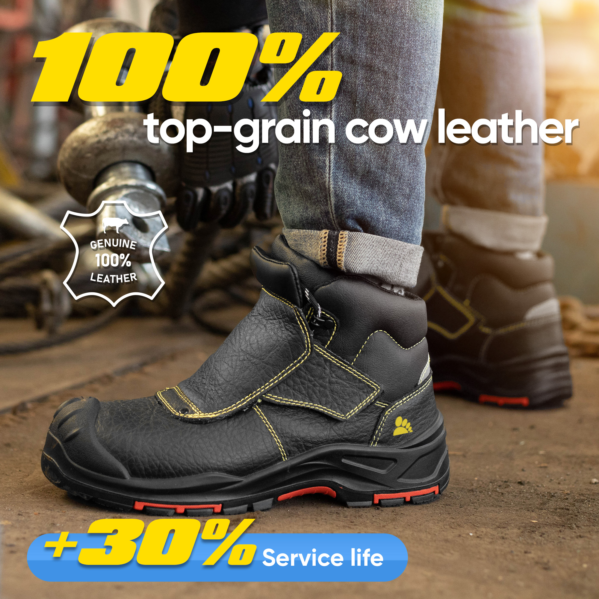VortiGard™ Non-metallic Composite Toecap Safety Work Welding Boots for Welder Workers M-8387