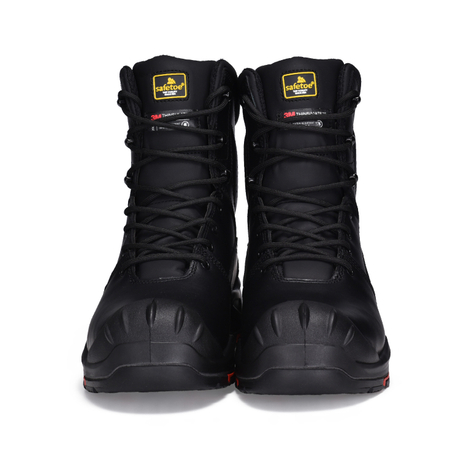 Composite Toe Water Resistant Heavy Duty Work Boots H-9537 Black