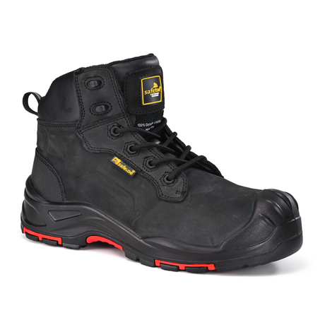 Waterproof Safety Shoes Slip Resistant Superior Metal Free Safety Work Boots M-8552 Black
