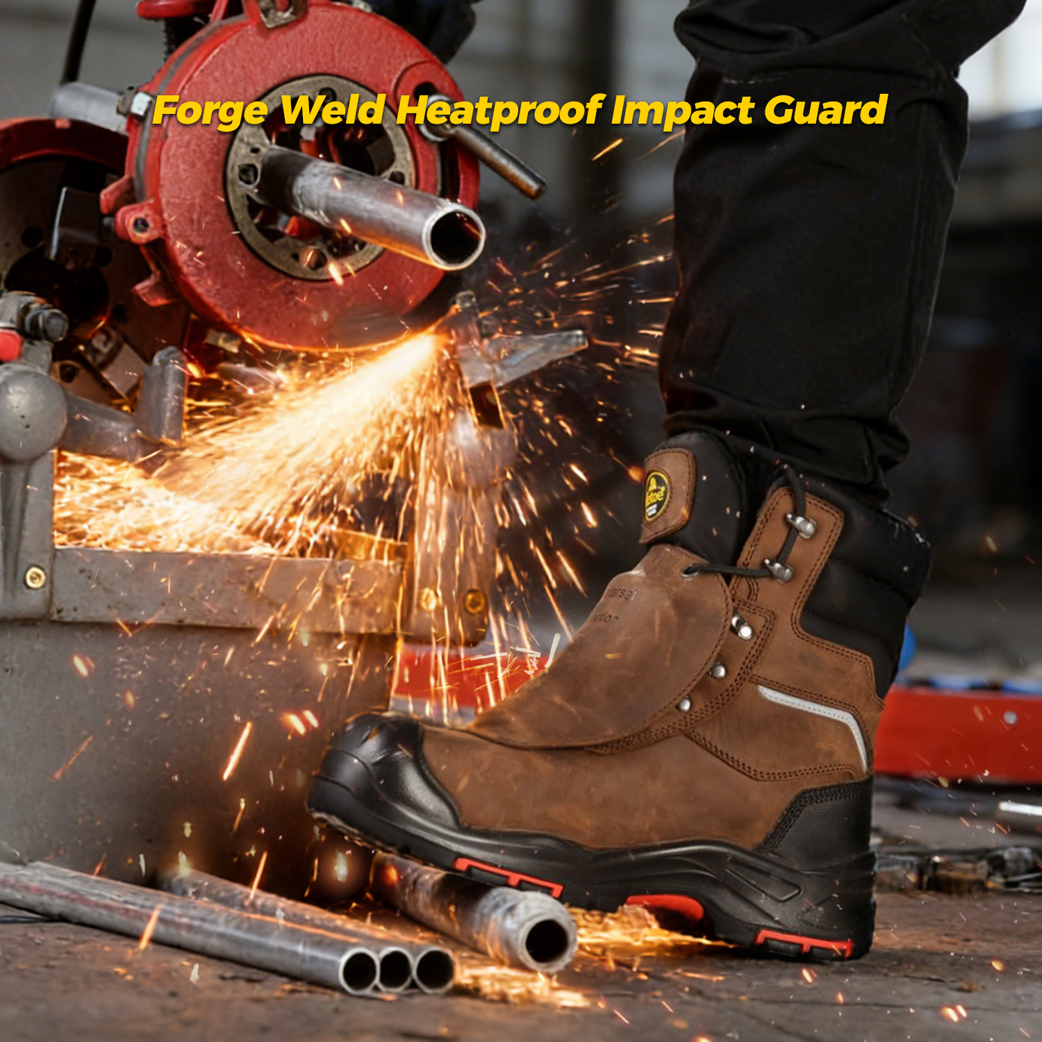 Oil Resistant Work Boots Welding Work Boots H-9552 Metatarsal 