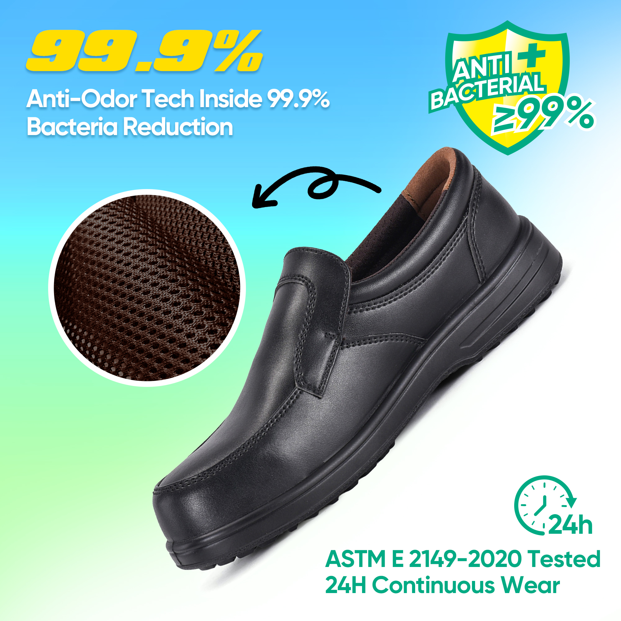 Leather Safety Shoes for Executive & Manager L-7610