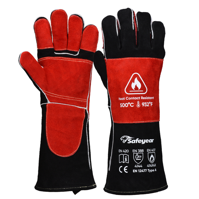 Leather Welding Gloves for MIG/TIG | Heat Protection (EN 407) FL-1023