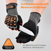 Factory Work Gloves Cut Resistant Mechanical Working Gloves TPR9004 Orange
