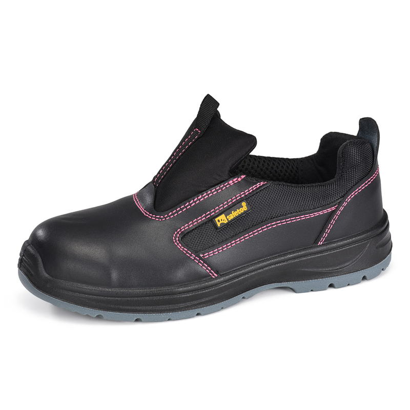 Low Cut S3 Steel Toe Cap Super Laceless Safety Shoes L-7525 Lady