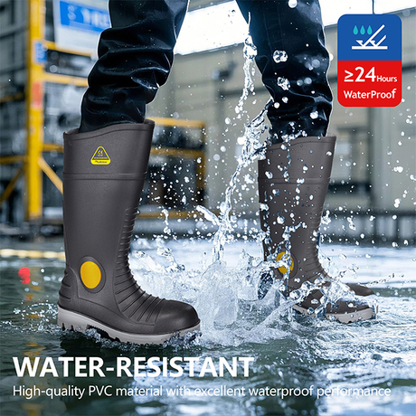 Rubber Gum Boots Waterproof W-6055 Black