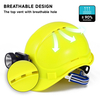 Helmet Construction Hard Hat Abs CE Approved Safety Helmets W-018 Yellow