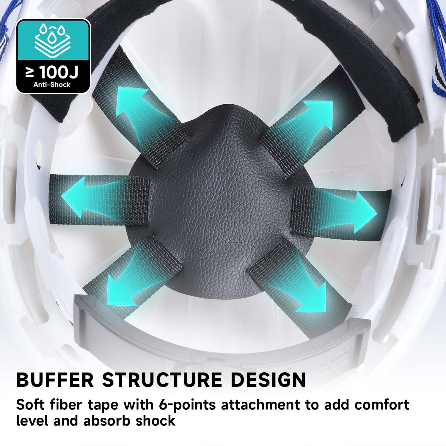 Miner Safety Helmet W-036 White
