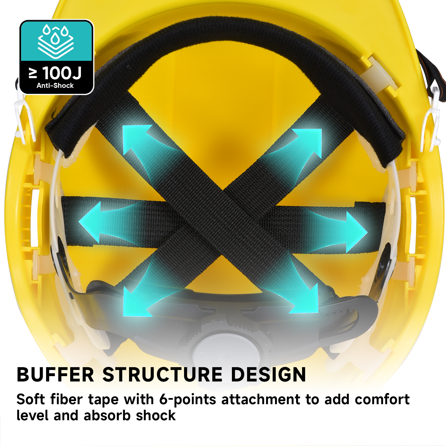 CE Approved Safety Helmets W-018 Yellow