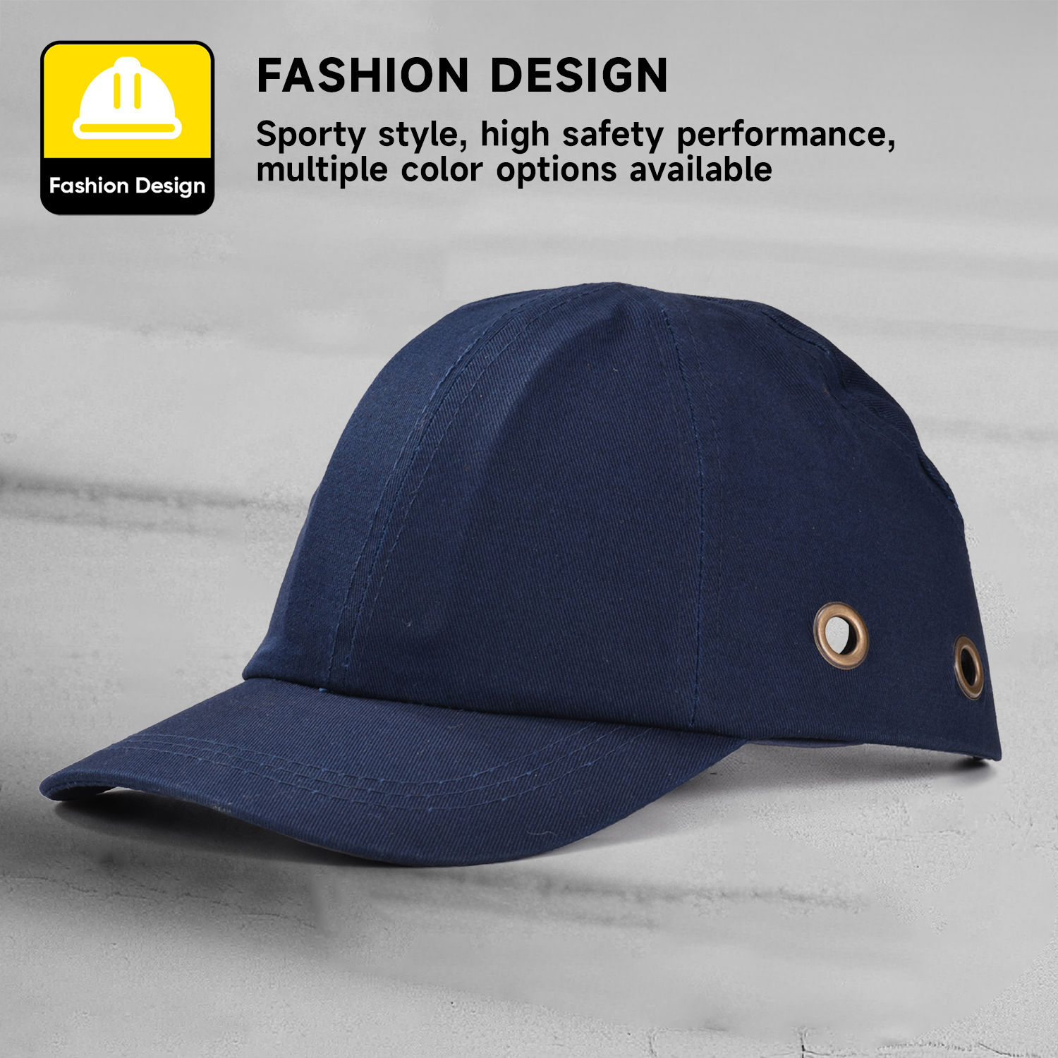 Construction Baseball Design Safety Work Cap WH001 Dark Blue