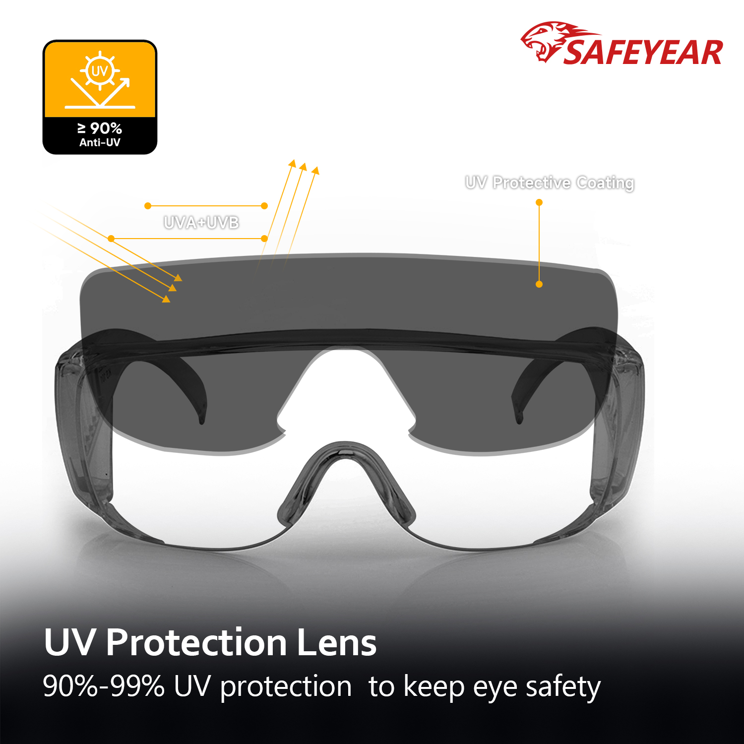 Polycabonate Safety Goggles SG035 Black