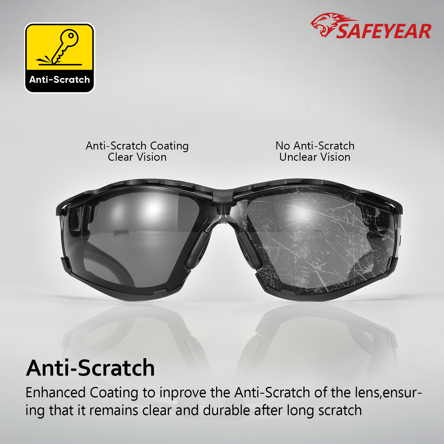 Ready Stock Protective Safety Glasses For Women SG037 Black
