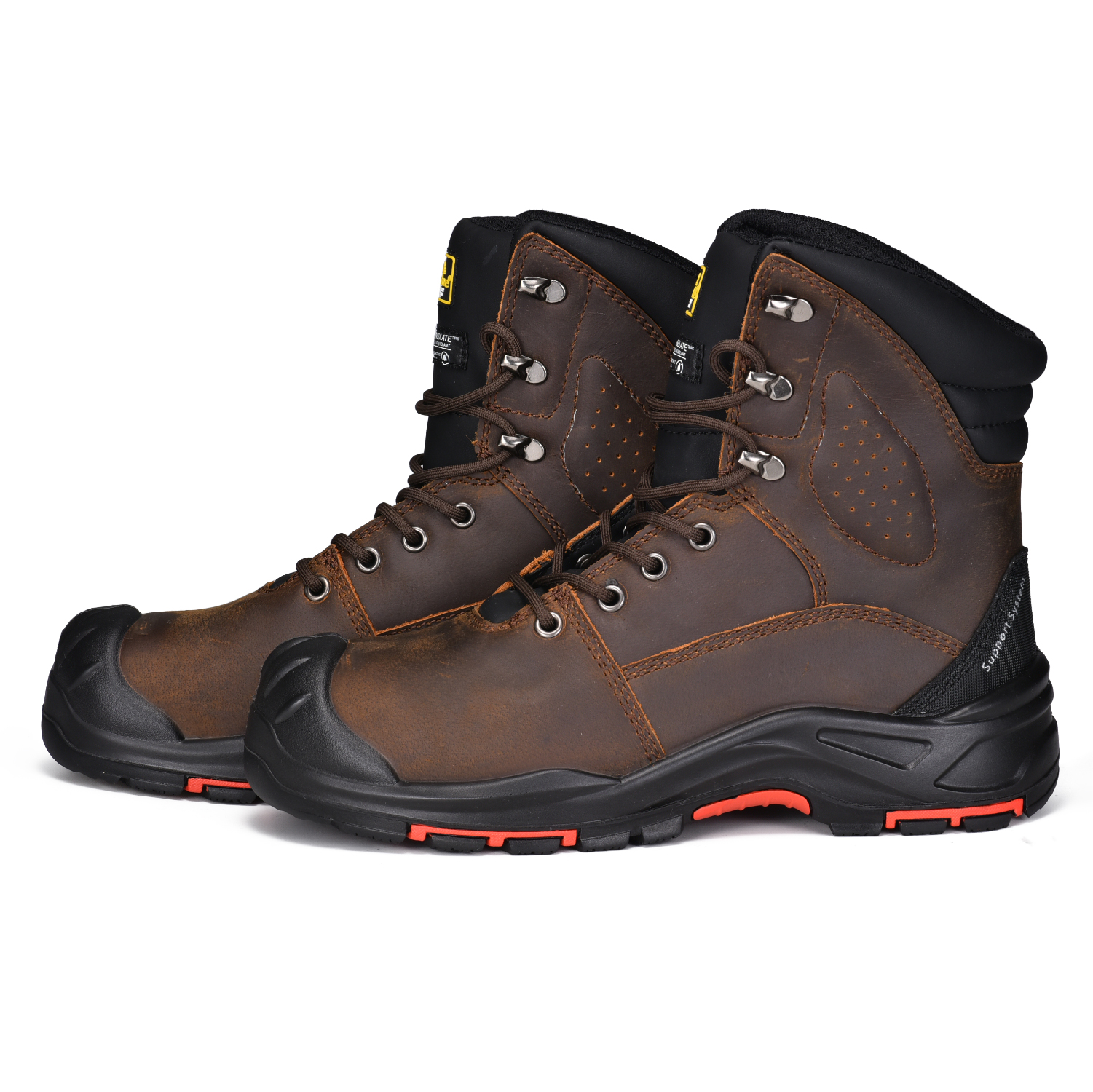 S3 Approved Oil & Slip Resistant Nitrile Sole Rigger Work Boots H-9537
