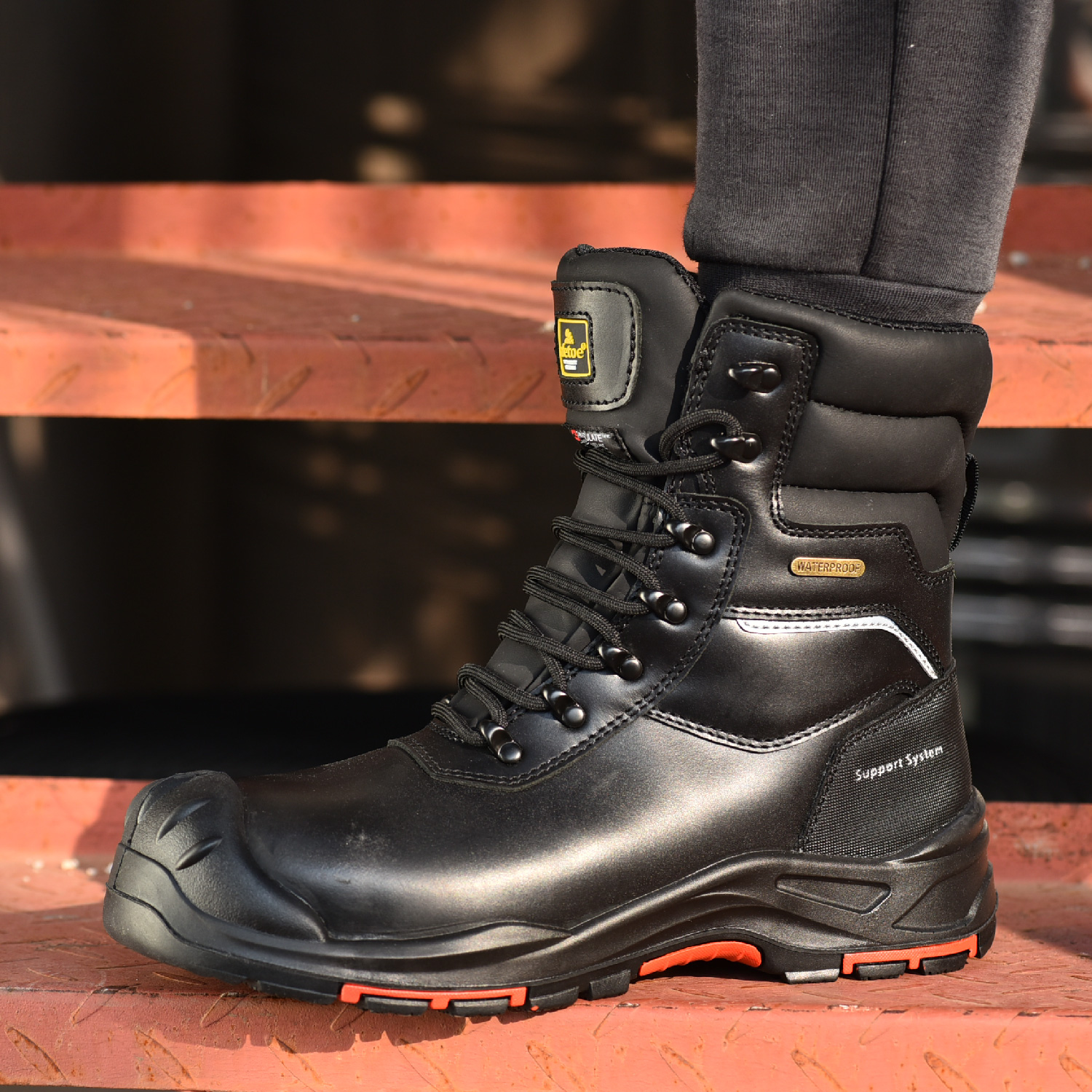 CSA Certified Waterproof Winter Safety Boots | 3M Insulated Composite Toe Work Boots H-9552BK