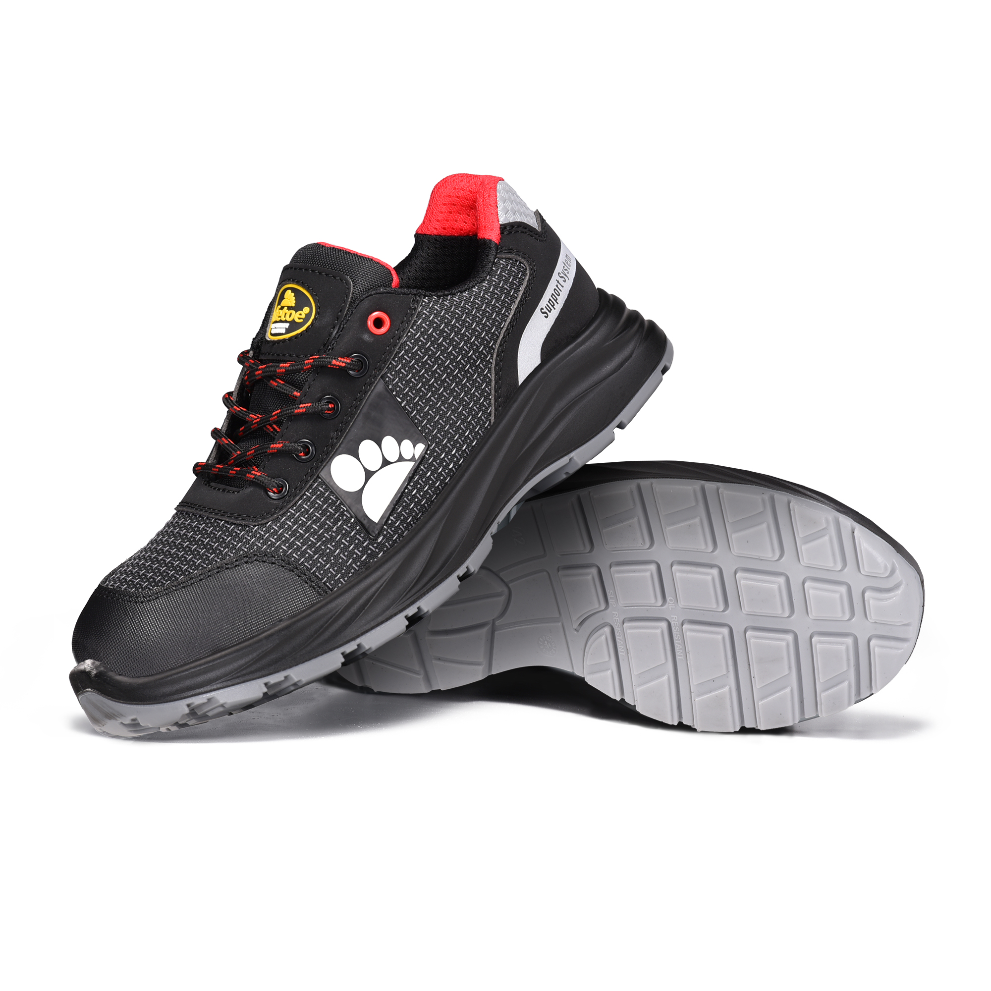 Light Weight PU-TEK S1P Safety Shoes with Composite Toe & Kevlar Plate L-7512