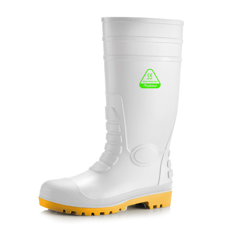 Heavy Duty Rain Boots W-6038 White
