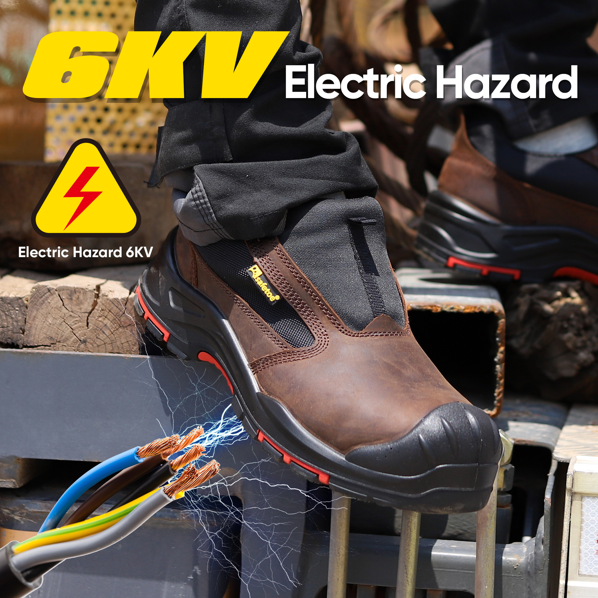 Electrical Safety Shoes Work Safety Shoes L-7525 Super