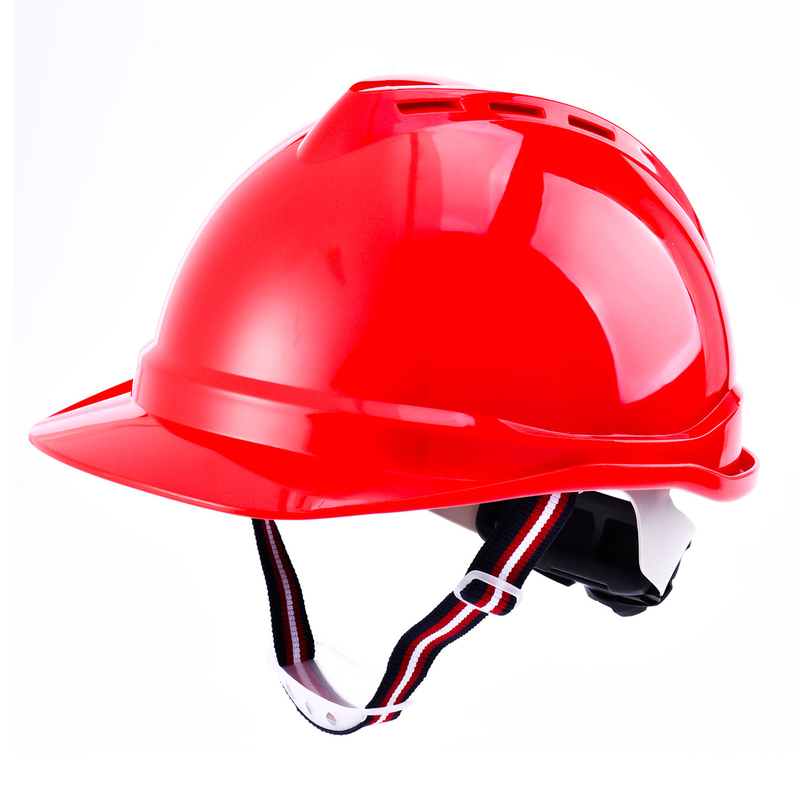 Red Construction Work Helmet W-002 