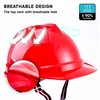 Red Construction Work Helmet W-002 