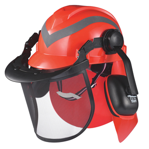 Safety Helmets & Face Shield & Earmuff M-5009 Red