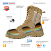 Combat Safety Work Boots H-9438 Beige