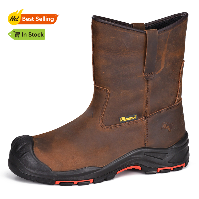 CE EN 20345 S3 Certificated Oil Resistant Safety Boots Safety Boots Oil And Gas Resistant H-9441