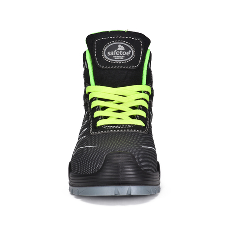 Breathable Light Weight Sports Style Fabric Safety Shoes For Men-M-8576 Green