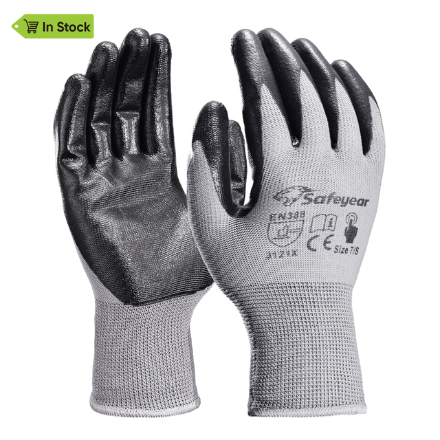 Nitrile Coated Safety Work Gloves N1552