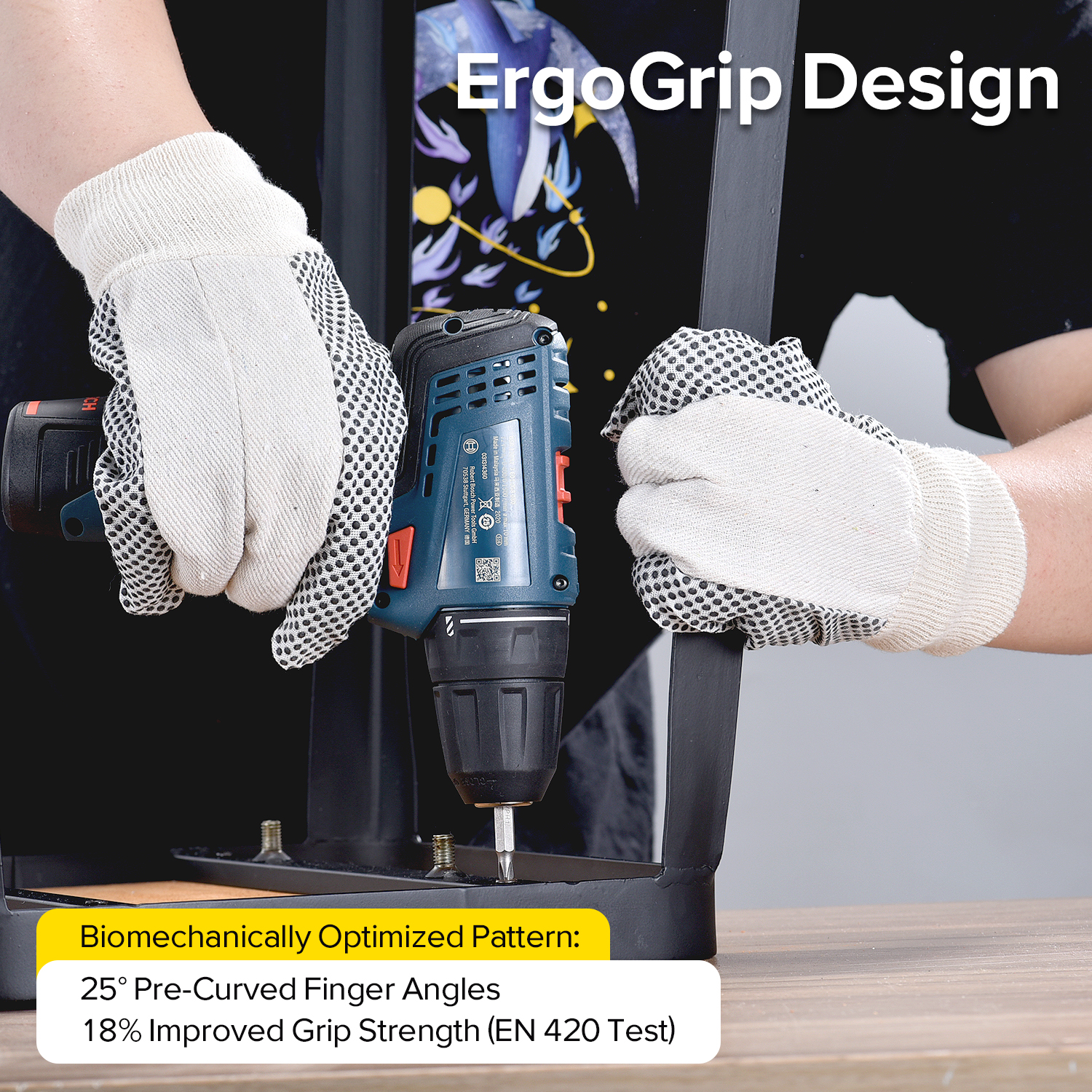 PVC Dotted Protective Work Gloves FL-5519A