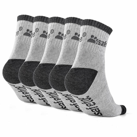 Ready Stock Safetoe Bamboo Cotton Crew Socks