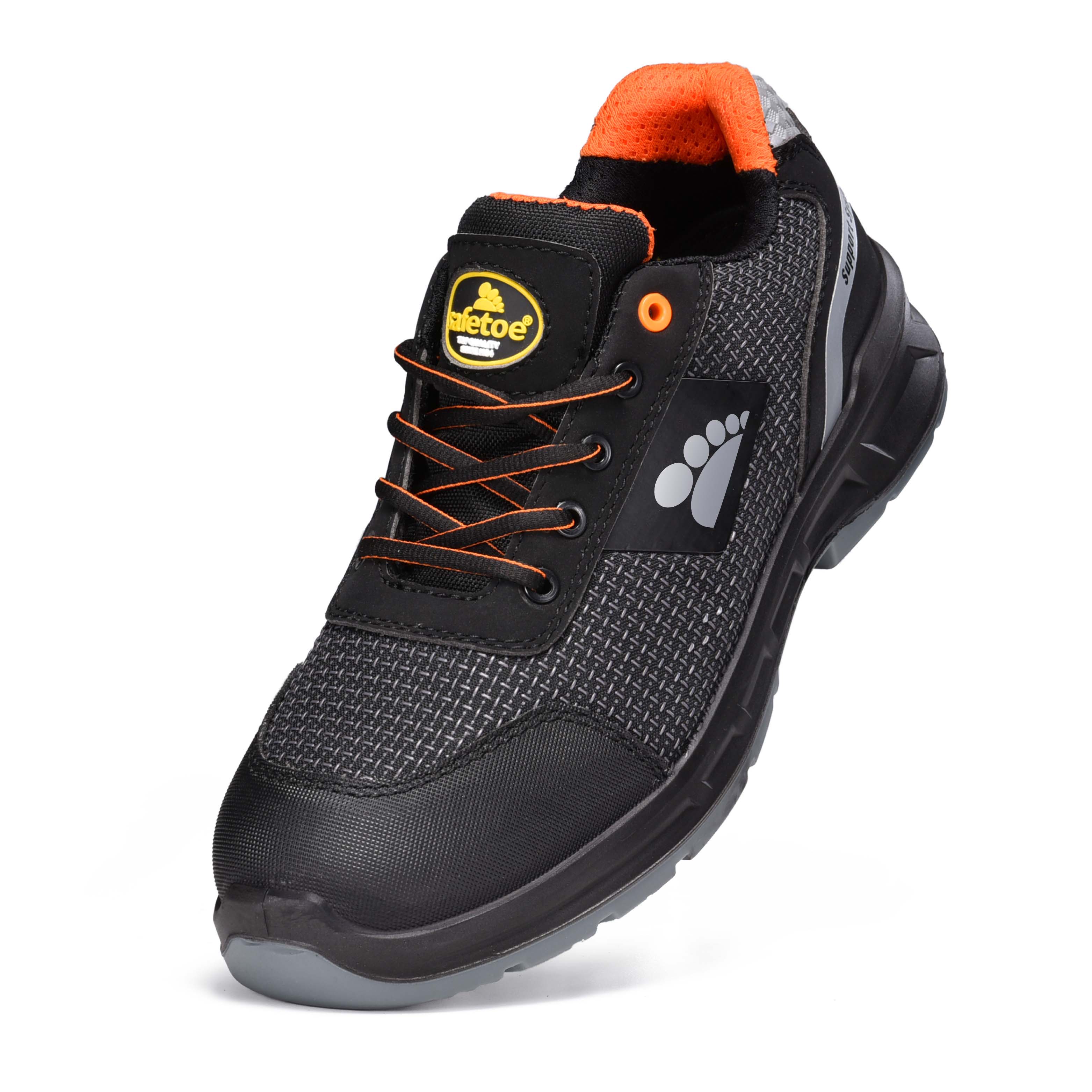 Light Weight S1P Work Footwear with Composite Toe & Kevlar Plate L-7512 Orange