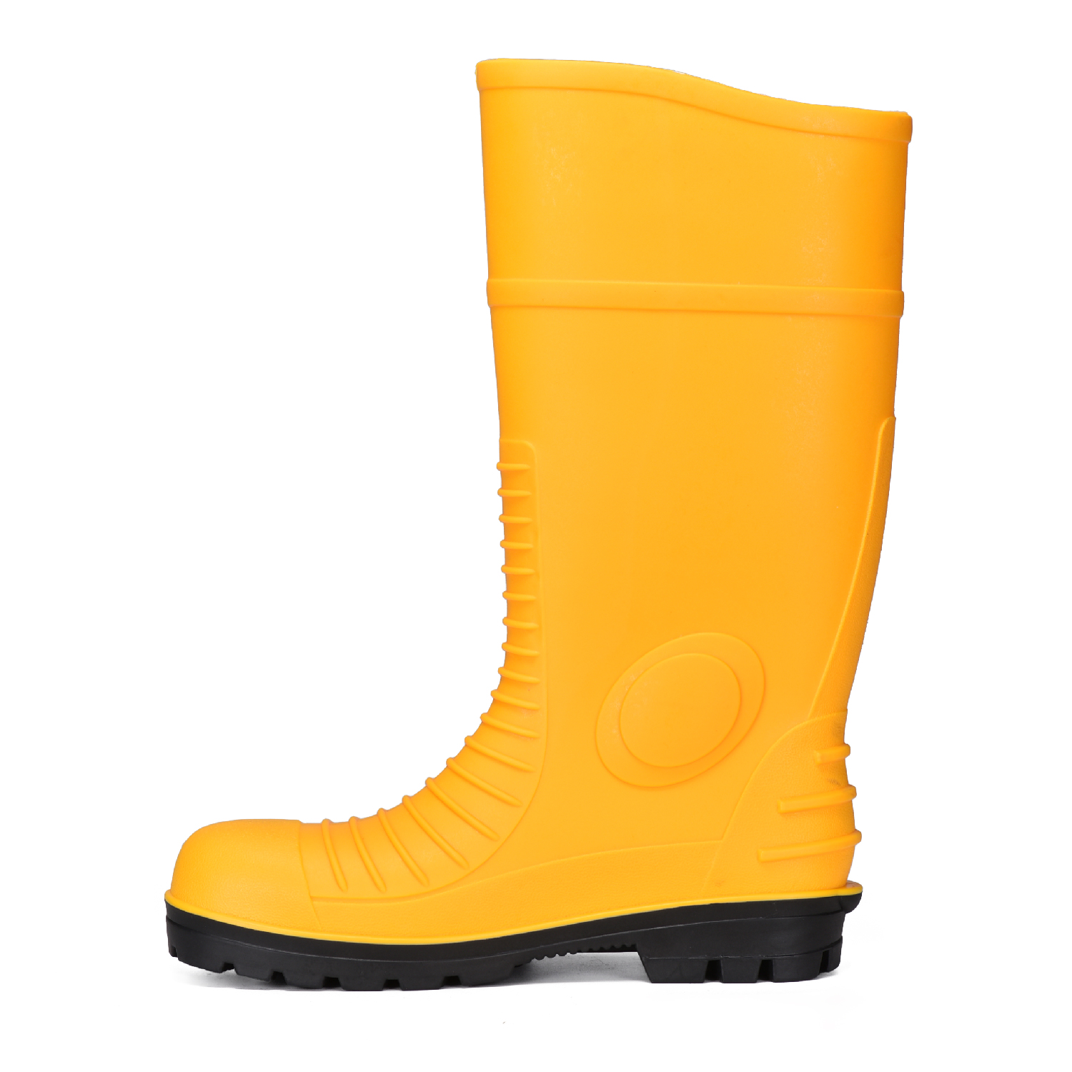 PVC Gum Boots Waterproof W-6055 Yellow