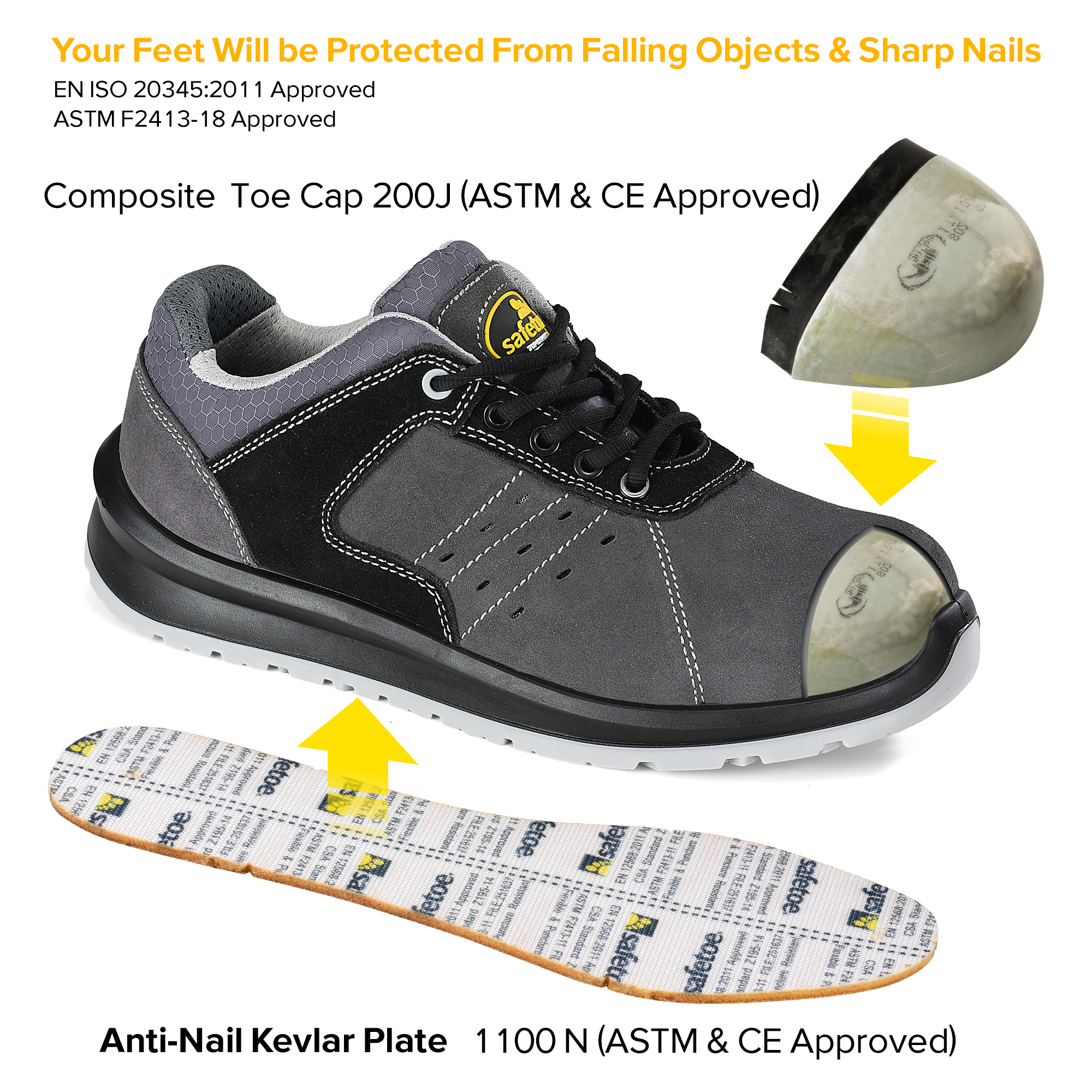 L7331-composite toe work shoes