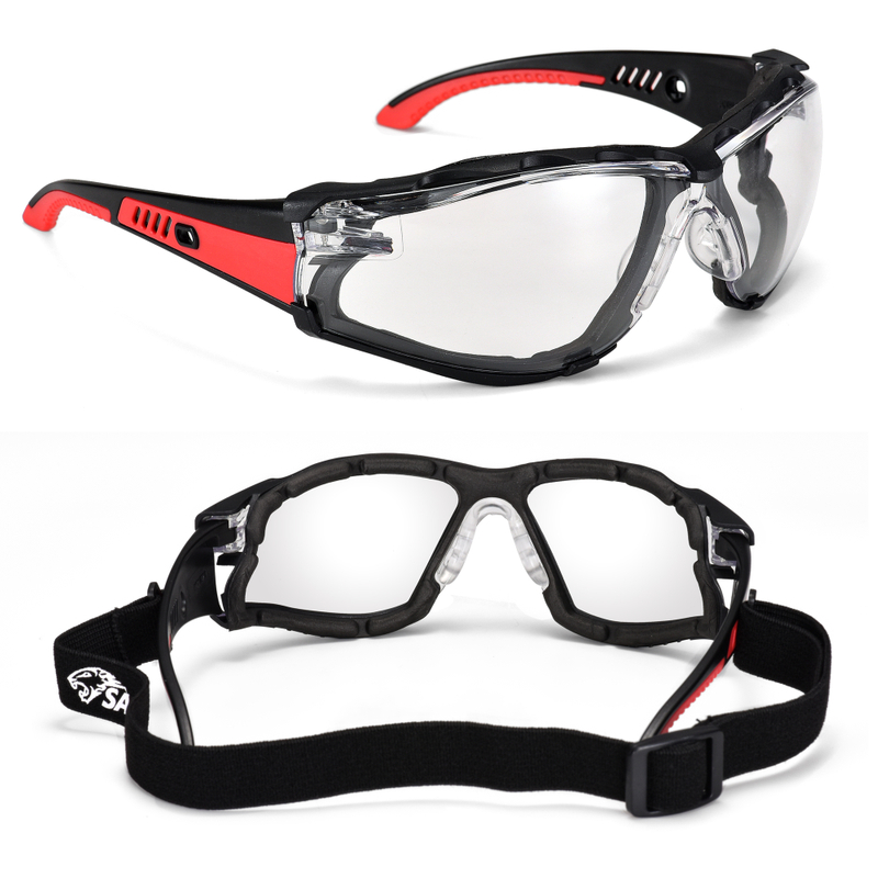 Ready Stock Protective Safety Glasses For Women SG037 Red