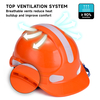  Vented Safety Helmet with Earmuffs Hearing Protection